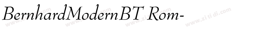BernhardModernBT Rom字体转换